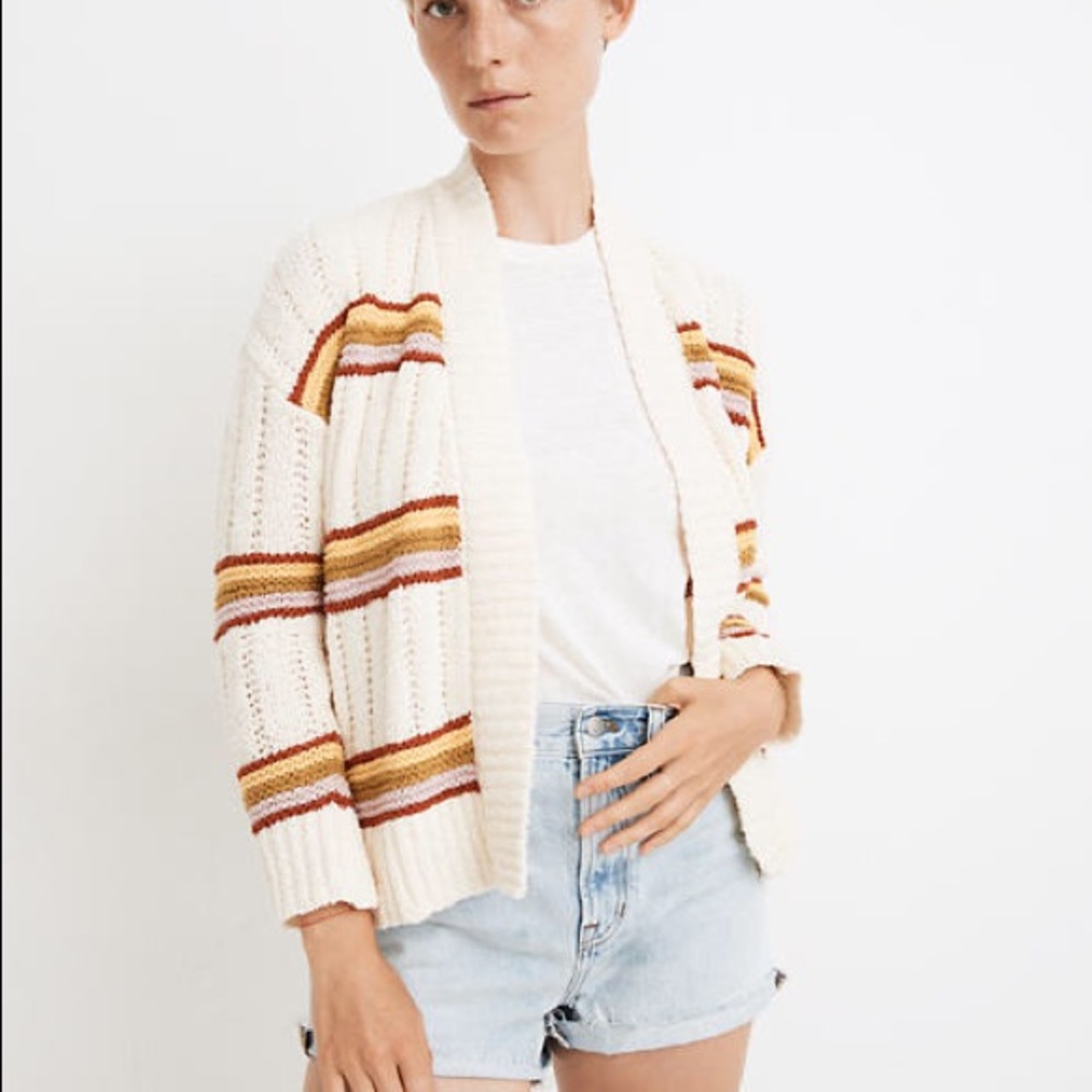Madewell Striped Cardigan